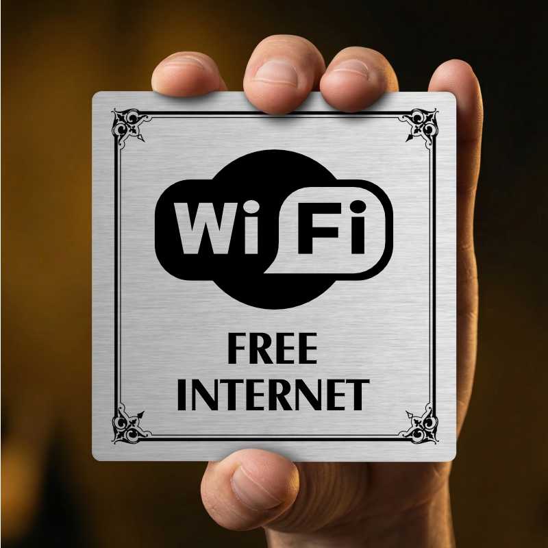 Free internet, 148x148mm, bílá, Nevada